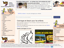 Tablet Screenshot of coloriages-pour-enfants.com